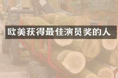 欧美获得最佳演员奖的人