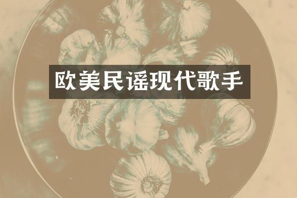 欧美民谣现代歌手