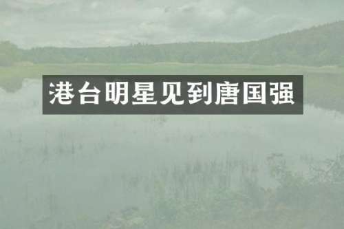港台明星见到唐国强