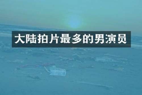 大陆拍片最多的男演员