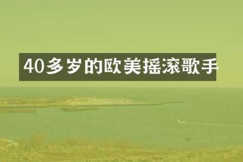 40多岁的欧美摇滚歌手