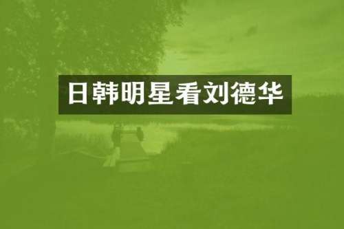日韩明星看刘德华