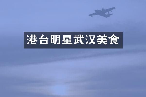 港台明星武汉美食