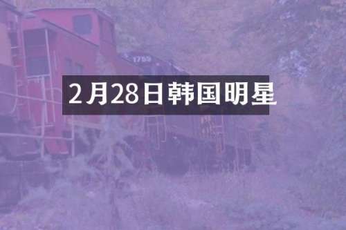 2月28日韩国明星