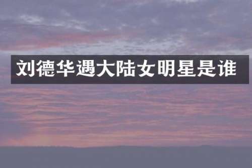 刘德华遇大陆女明星是谁