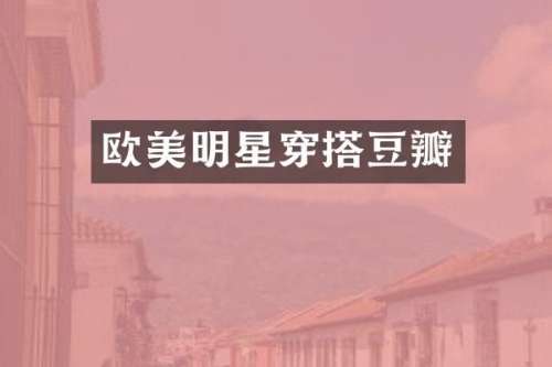 欧美明星穿搭豆瓣
