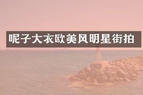 呢子大衣欧美风明星街拍