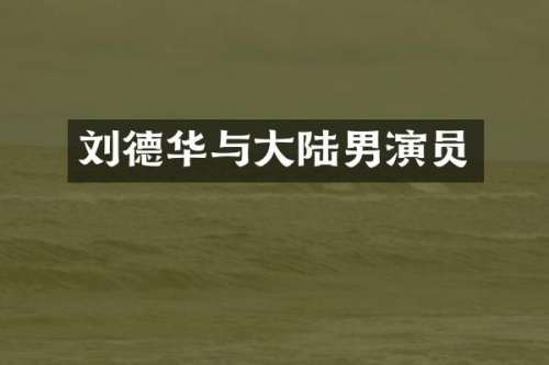 刘德华与大陆男演员