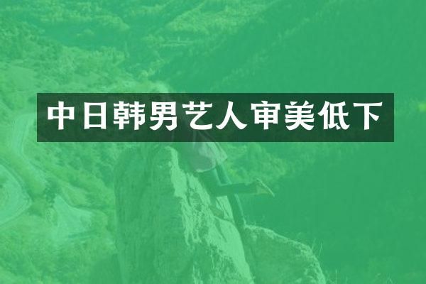 中日韩男艺人审美低下