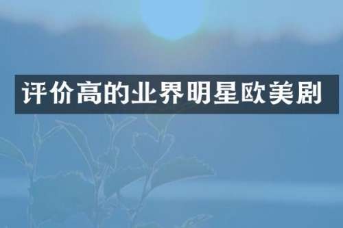 评价高的业界明星欧美剧