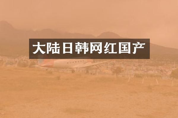 大陆日韩网红国产