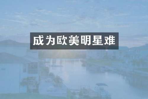 成为欧美明星难
