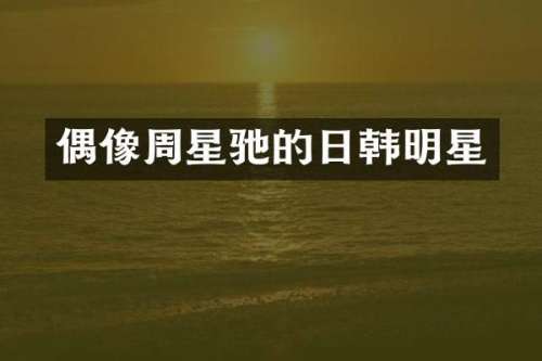偶像周星驰的日韩明星