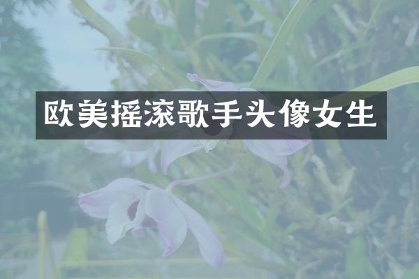 欧美摇滚歌手头像女生