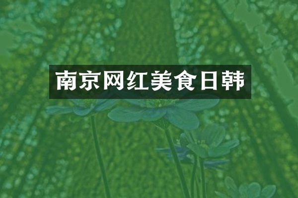 南京网红美食日韩