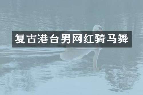 复古港台男网红骑马舞