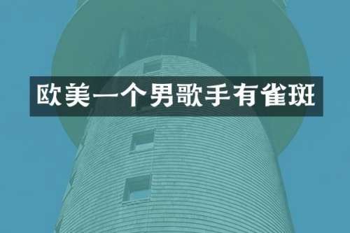 欧美一个男歌手有雀斑