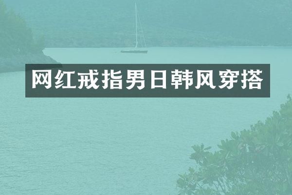 网红戒指男日韩风穿搭