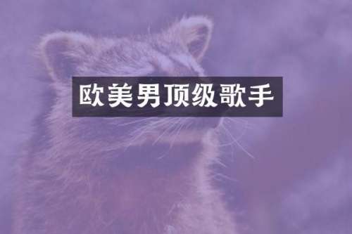欧美男顶级歌手