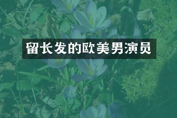 留长发的欧美男演员