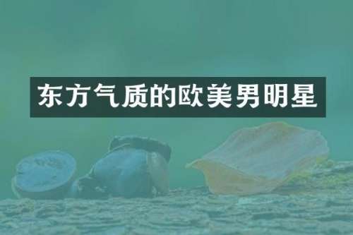 东方气质的欧美男明星