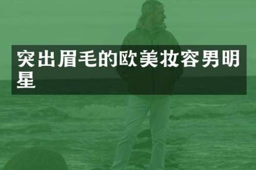 突出眉毛的欧美妆容男明星