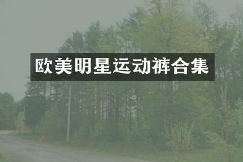 欧美明星运动裤