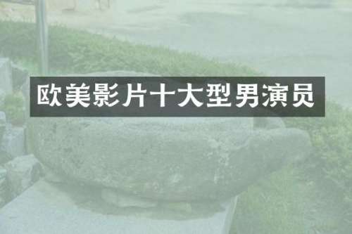欧美影片十大型男演员