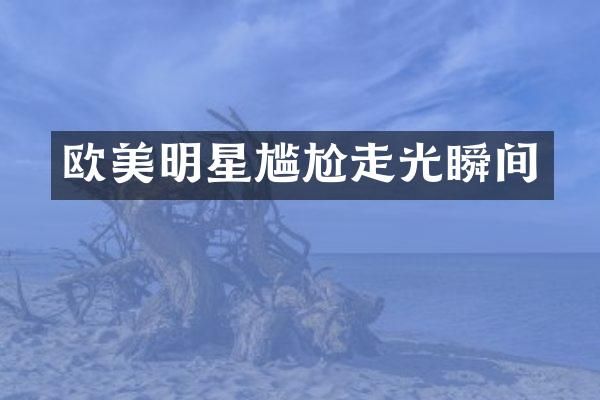 欧美明星尴尬走光瞬间