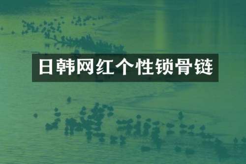 日韩网红个性锁骨链