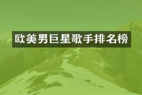 欧美男巨星歌手排名榜