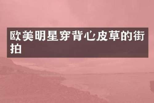 欧美明星穿背心皮草的街拍