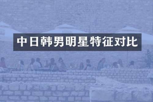 中日韩男明星特征对比