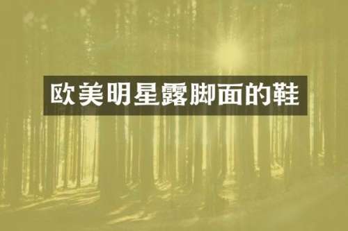 欧美明星脚面的鞋