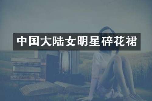 中国大陆女明星碎花裙