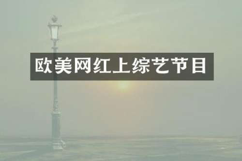 欧美网红上综艺节目
