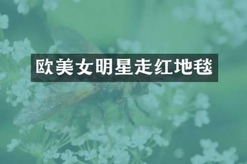 欧明星走红地毯