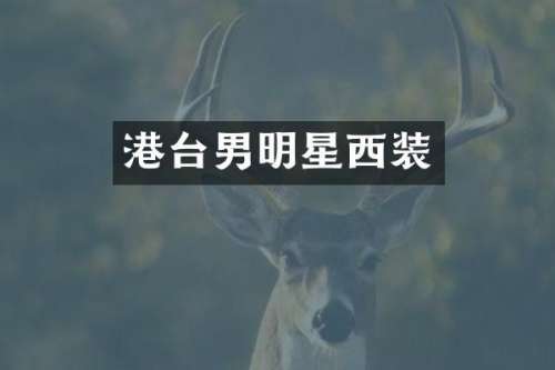 港台男明星西装