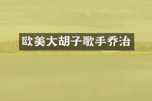 欧美大胡子歌手乔治