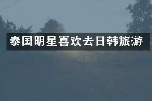 泰国明星喜欢去日韩旅游