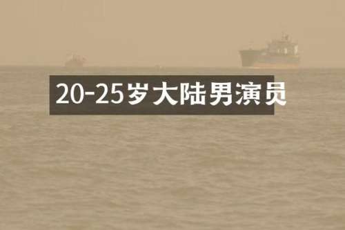 20-25岁大陆男演员