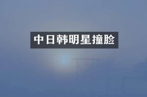 中日韩明星撞脸
