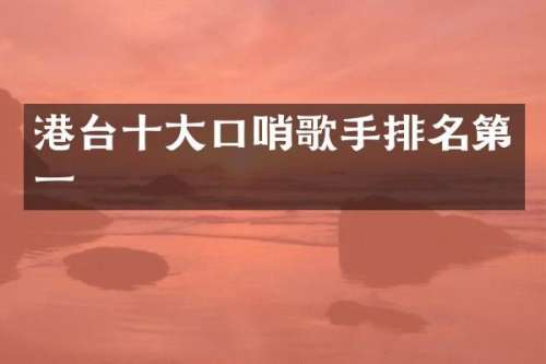 港台十大口哨歌手排名第一