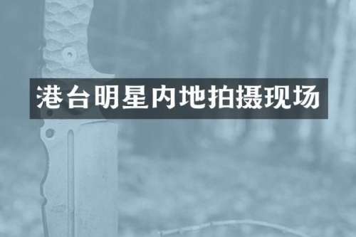 港台明星内地拍摄现场