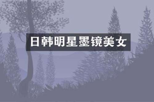 日韩明星墨镜