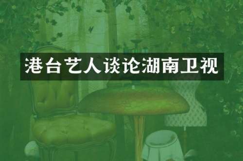 港台艺人谈论湖南卫视
