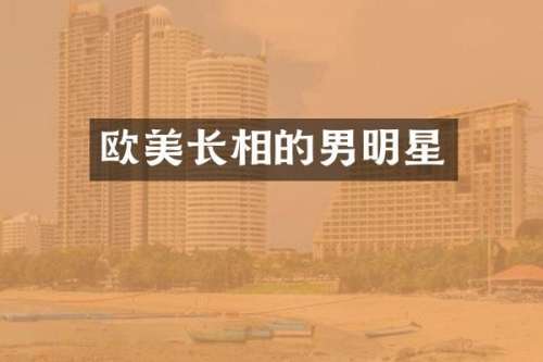 欧美长相的男明星