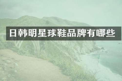 日韩明星球鞋品牌有哪些