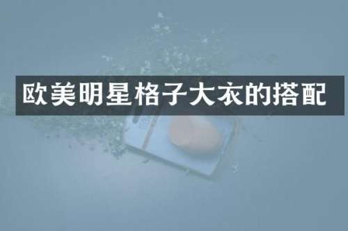 欧美明星格子大衣的搭配