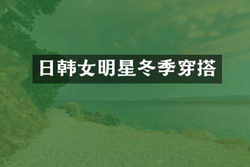 日韩女明星冬季穿搭